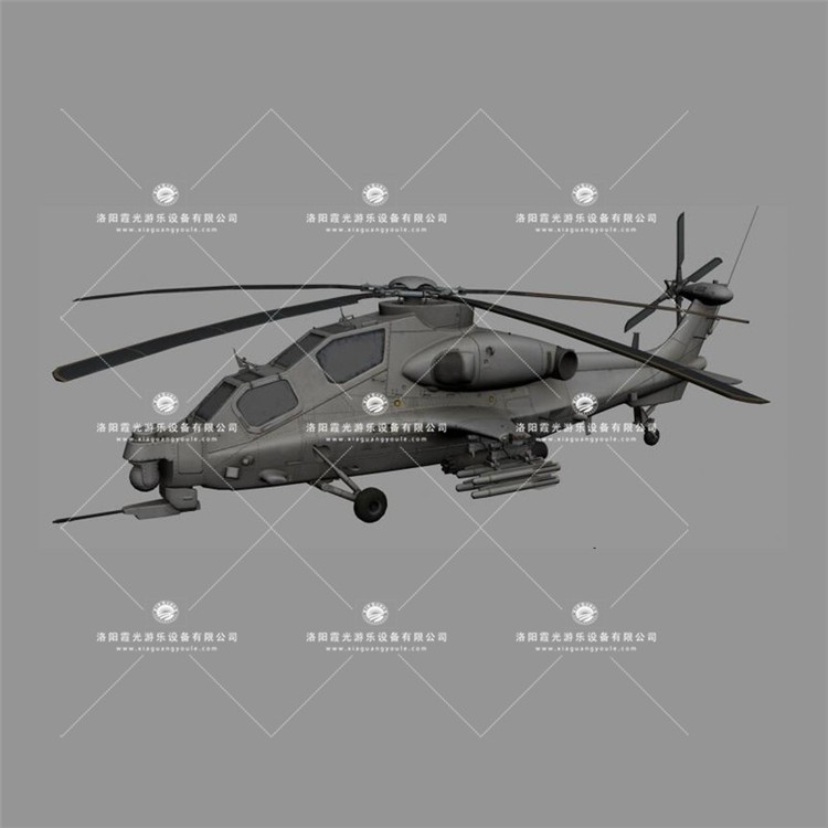 承德武装直升机3D模型